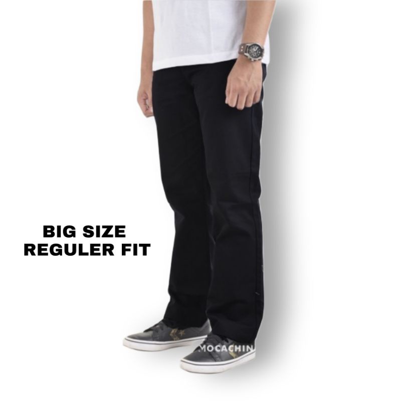 Wisdom Celana Chino Standar Straight Fit Big Size Original American Twill Non stretch - walker pants Premium