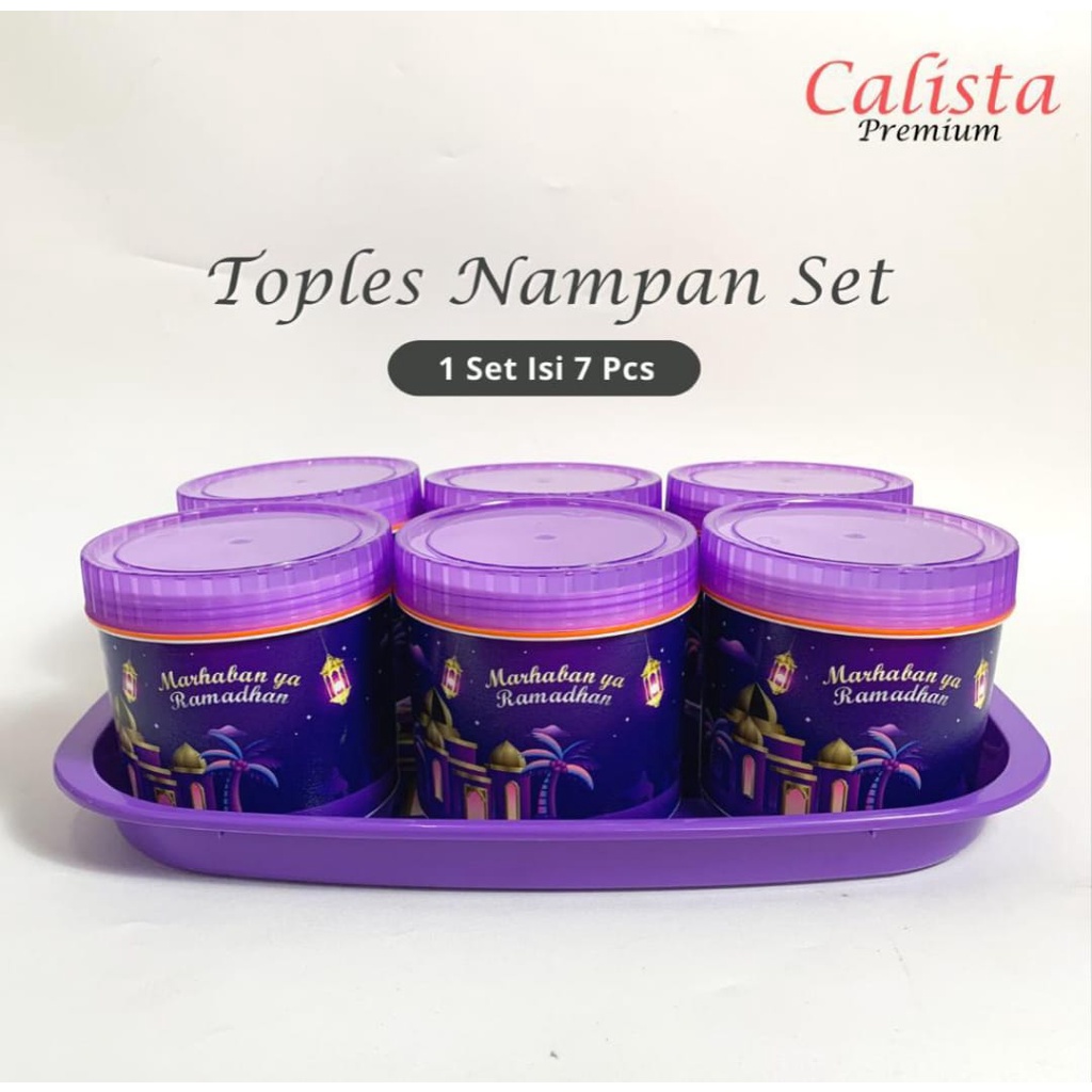 Toples nampan set calista premium / toples lebaran SAPORO HIRO toples lebaran