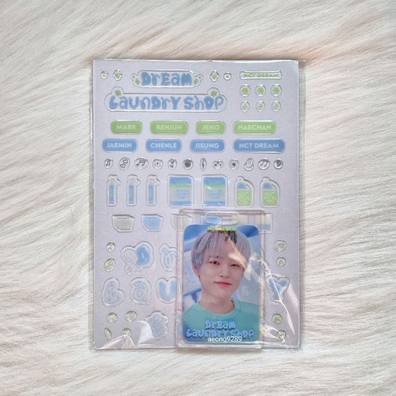 NCT Dream Laundry Shop MD Epoxy Sticker Photo holder set Chenle