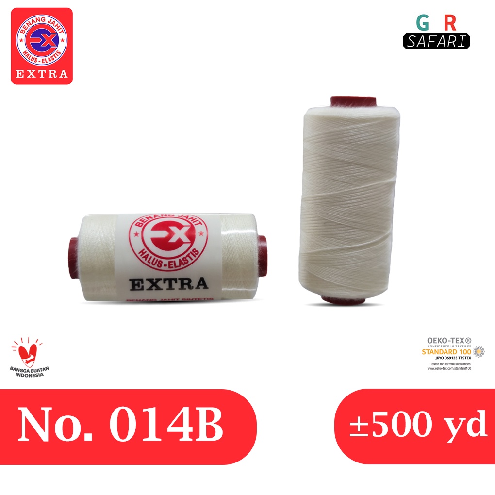 Benang Jahit Extra Warna Krem No. 014B - 500yard