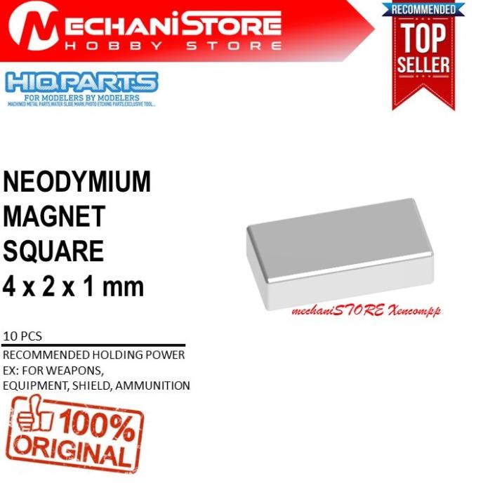 Hiq Parts Neodymium Magnet Square 4X2X1 Mm Hiqparts N52 Magnet