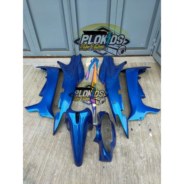 Full set body smash  110 lama old warna biru bonus panel dada