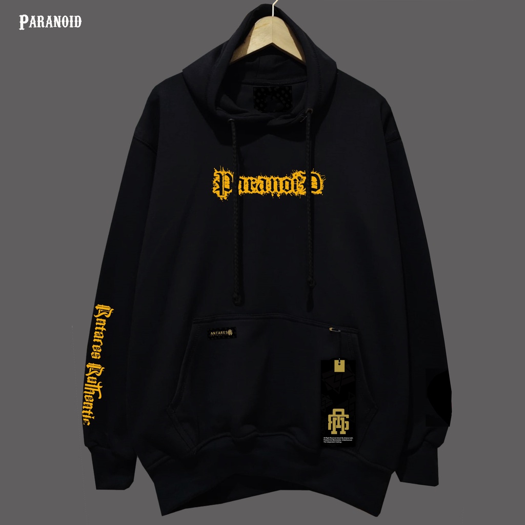 ANTARES AUTHENTIC SWEATER HOODIE PRIA PARANOID BLACK