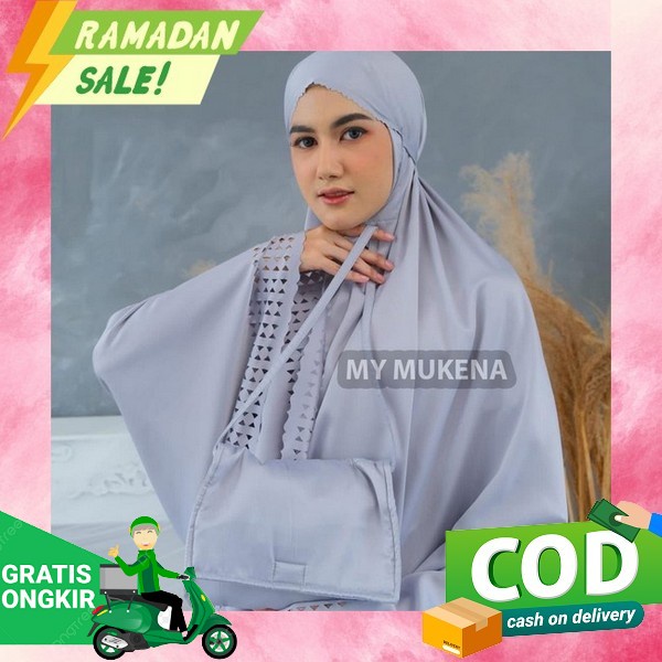 Mukena Motif Mukena Dewasa Langsungan Bordir Jumbo | Mukena Terbaru Mukena Dewasa Putih Terusan Prem