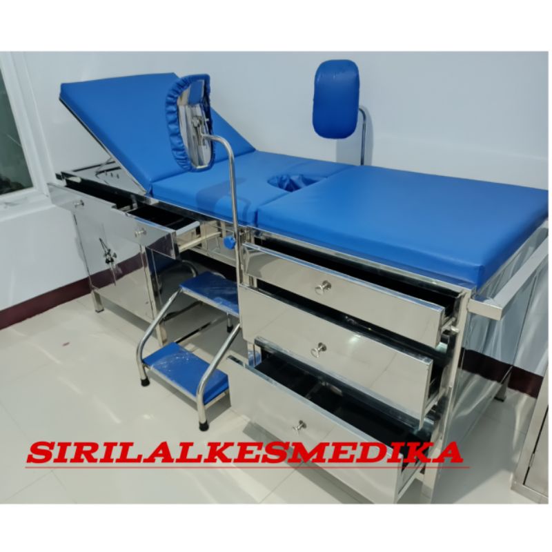 Meja periksa advance verlos stainless/Bed advance verlos stainless/Bed Ginekologi advance verlos sta