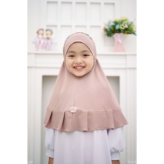 Afsheenastore Jilbab Emily / Bergo anak 3bulan - 9 tahun XS-M