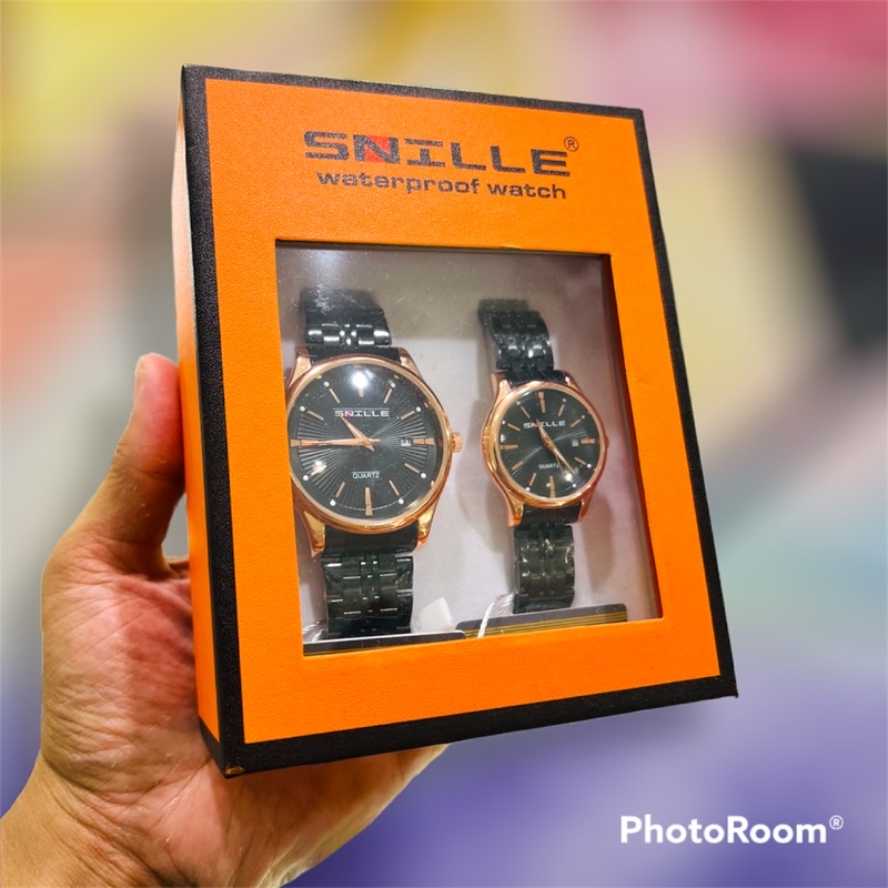 Jam tangan couple Snille original rantai stainles