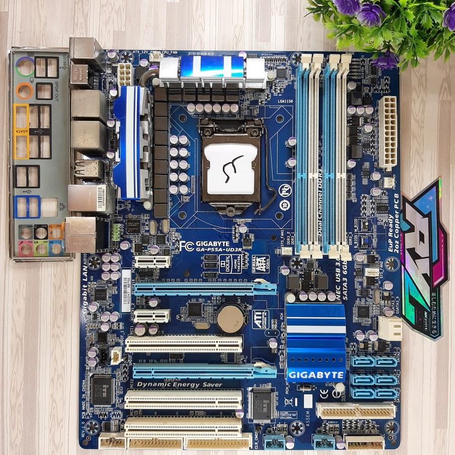 Motherboard Mobo Intel P55 LGA1156 slot RAM 4