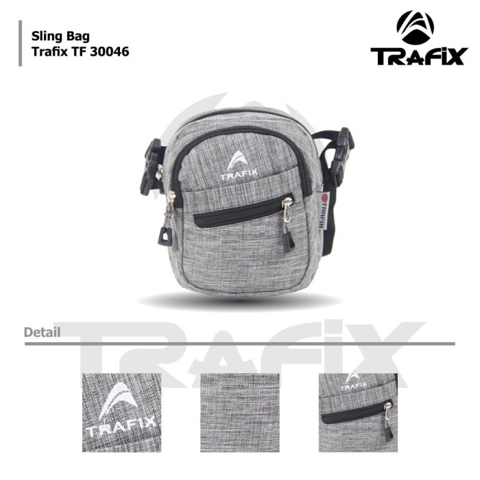 [KLIKTAS] Tas Selempang Pria Gaul 2 in 1 TRAFIX- TF 30046 - Sling Bag Modern