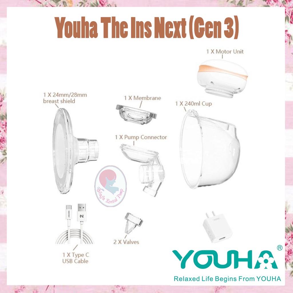 Youha Gen 3 Breastpump / Youha The Ins Next / Youha The Ins Gen 3 Wearable