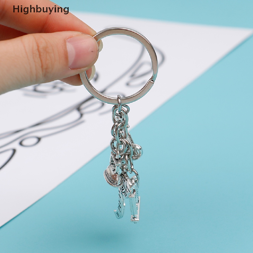 Hbid Gantungan Kunci Mesin Jahit Tailor Key Ring Pita Ukur Gunting Dress Key Chain Glory