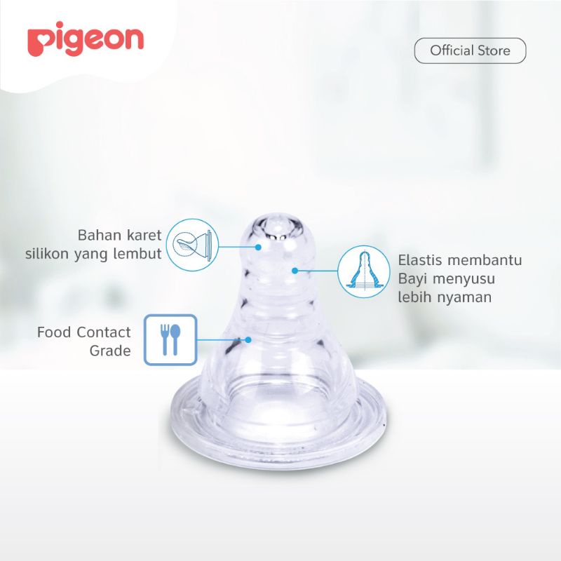 Pigeon Peristaltic Nipple Square Nursing Bottle - Botol Susu Pigeon