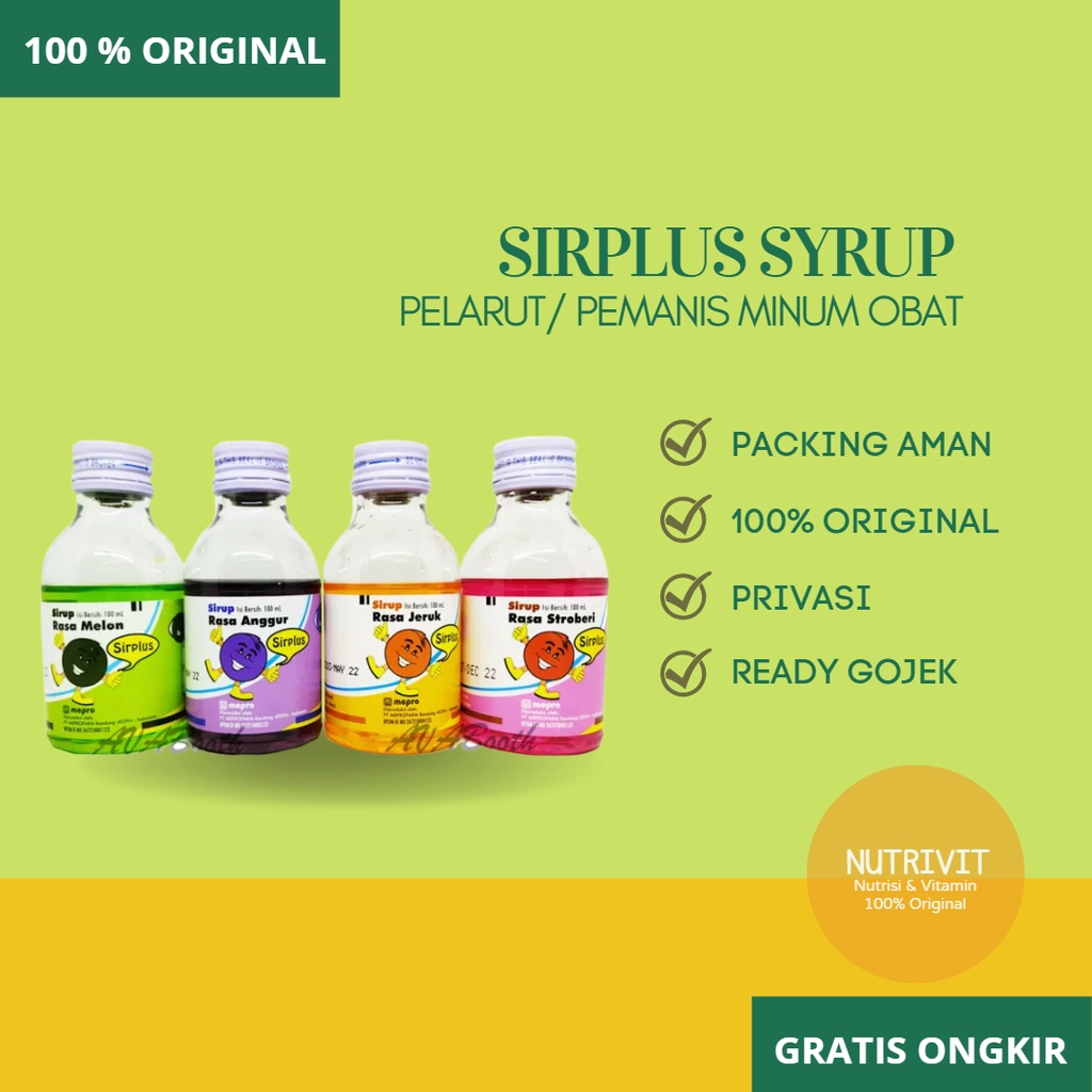 SIRPLUS SYRUP 100ML