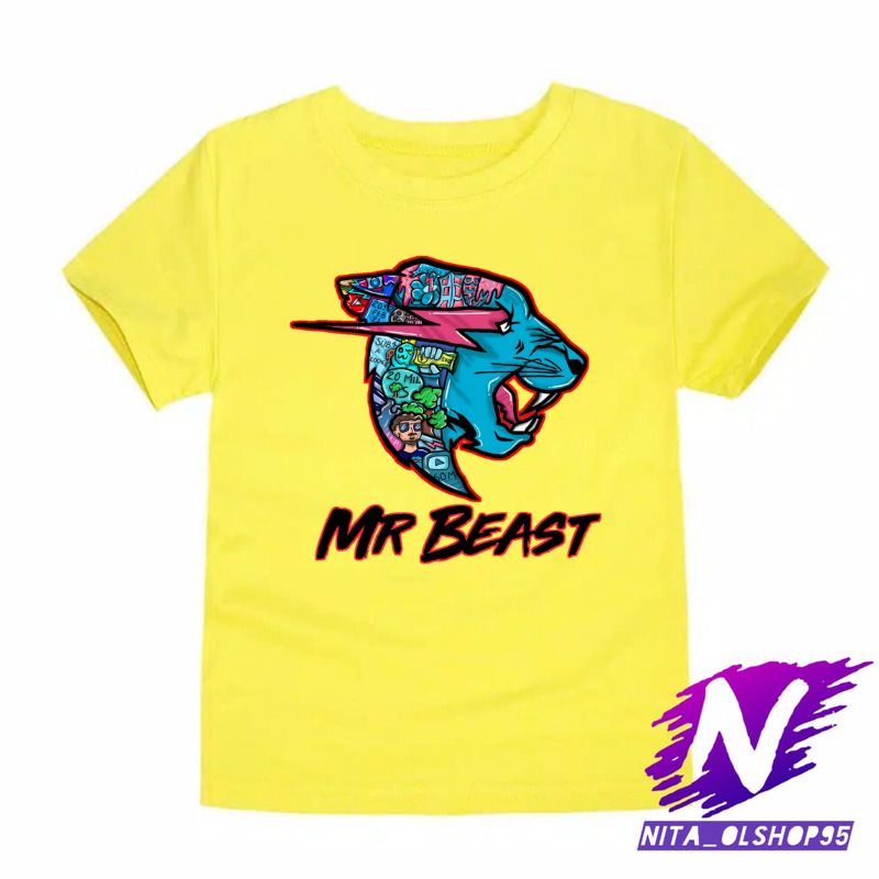 BAJU ANAK MR BEAST KAOS ANAK MR BEAST MRBEAST