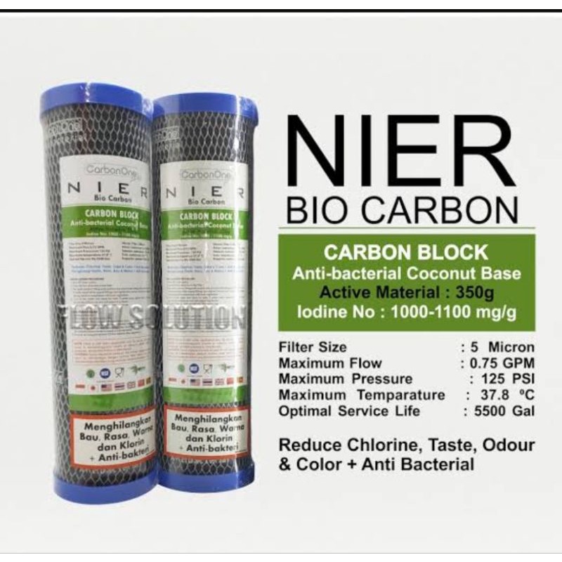 Giri Tirta - Catridge Filter CTO Nier Anti Bacterial Original USA Untuk Mengihlangkan dan Menetralisir Bau dan Rasa Klorin