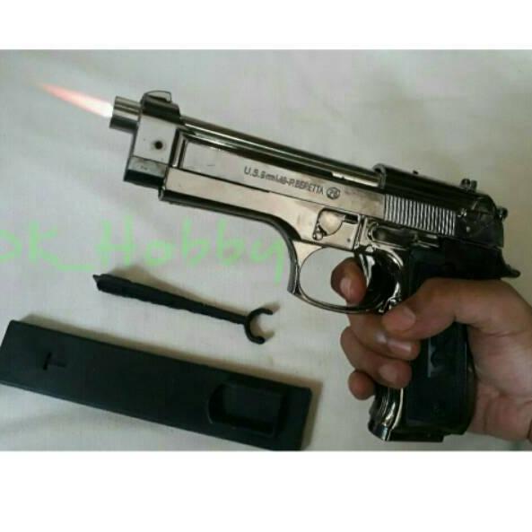 MEN SALE  Korek Pistol Baretta M9 Plus Stand Display Ukuran Besar