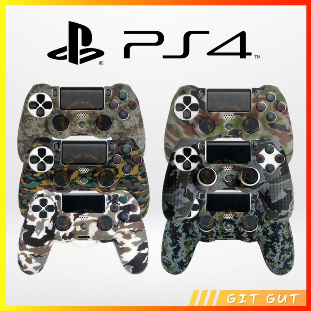 PS4 Motif Army Camouflage Sarung Silicone Silikon Dualshock Controller