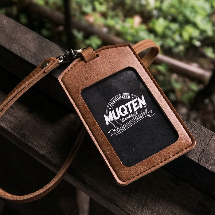 

Tag Holder Name Tag Id Card Holder Patuk Kalung Premium Id Badge Leather