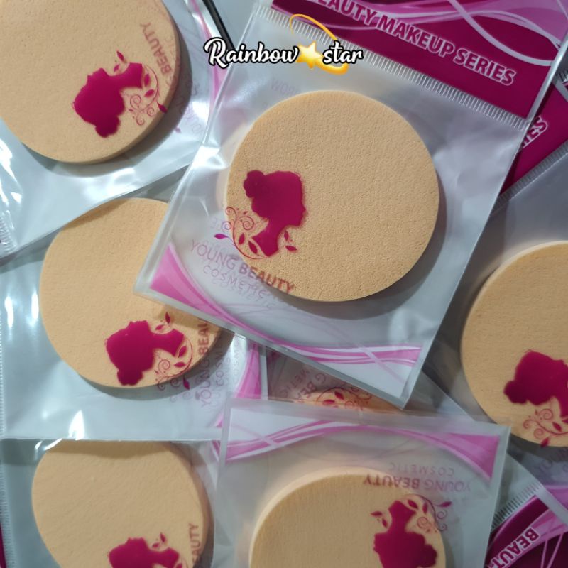 Compact Sponge / Puff Bulat / Spons Bedak Padat