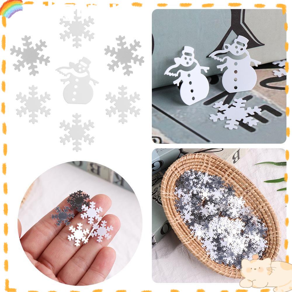 Solighter 14g Snowflakes Confetti Art &amp; Craft Sprinkle Dekorasi Festival Ornamen Natal