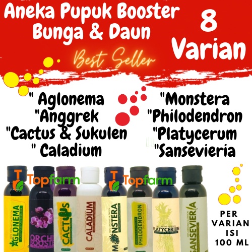 Pupuk Bunga Dan Tanaman Hias 100mL Pupuk Tanaman Hias Kaktus / Pupuk Tanaman Anggrek / Pupuk Tanaman