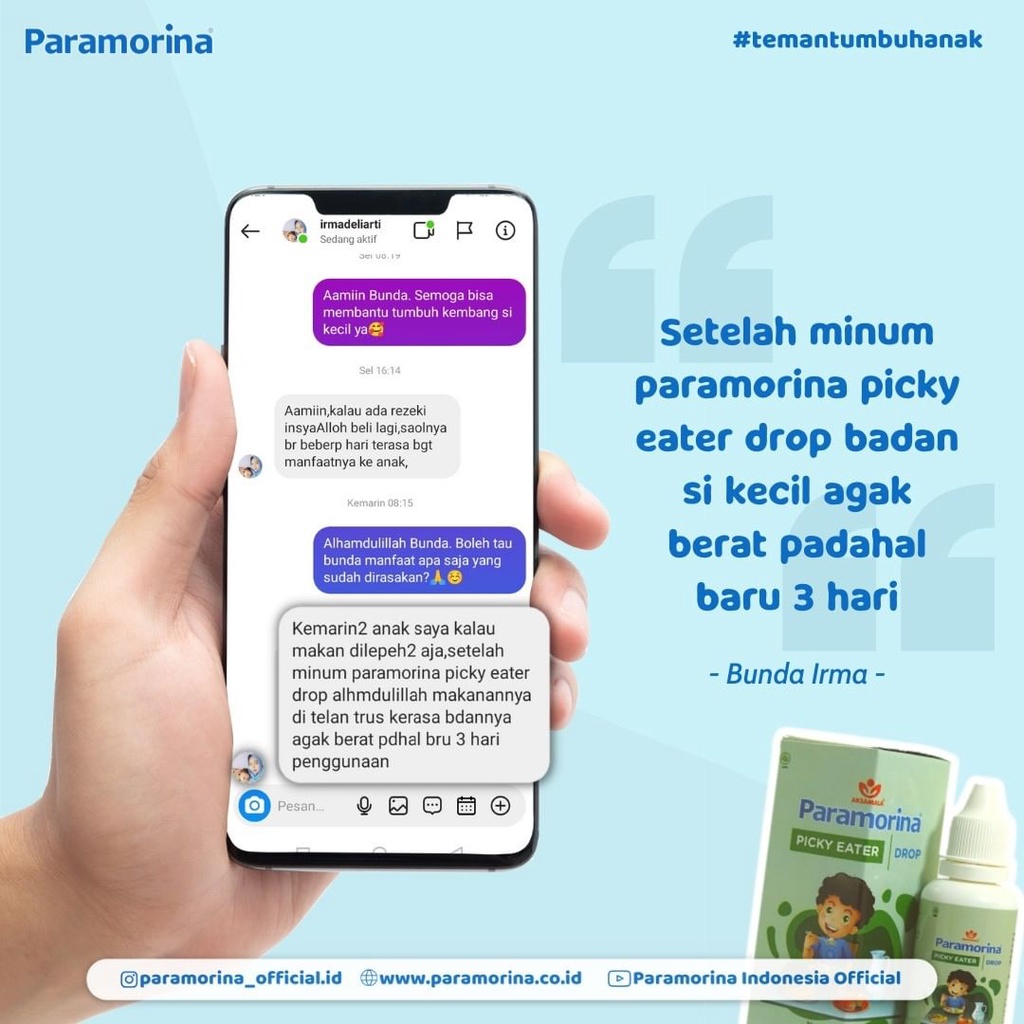 PARAMORINA TETES / DROP UNTUK BAYI Paramorina Upbrainina Picky Eater Activegrow Paramorina Baby Bayi Vitabumin