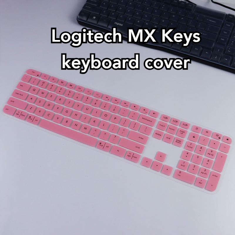 Logitech Mx Keys Keyboard Cover Wireless Bluetooth Pelindung Keyboard Logitech Wireless Illuminated Keyboard Silicon Pelindung Keyboard Cover Cakupan Penuh