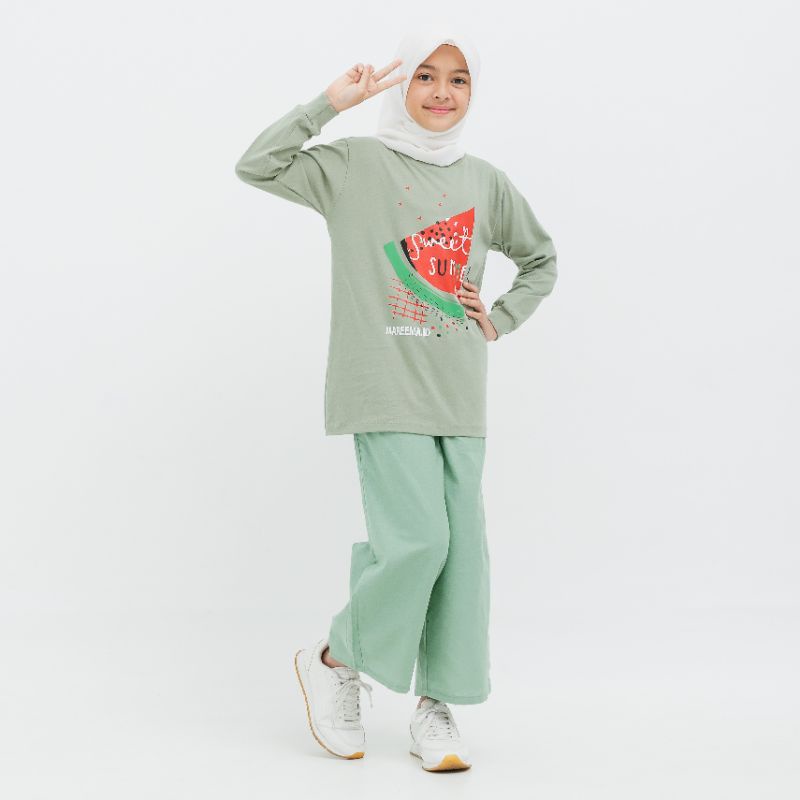 Atasan Baju Anak Perempuan Lengan Panjang Muslimah Blouse Terbaru Kekinian usia 5 sampai 14 Tahun