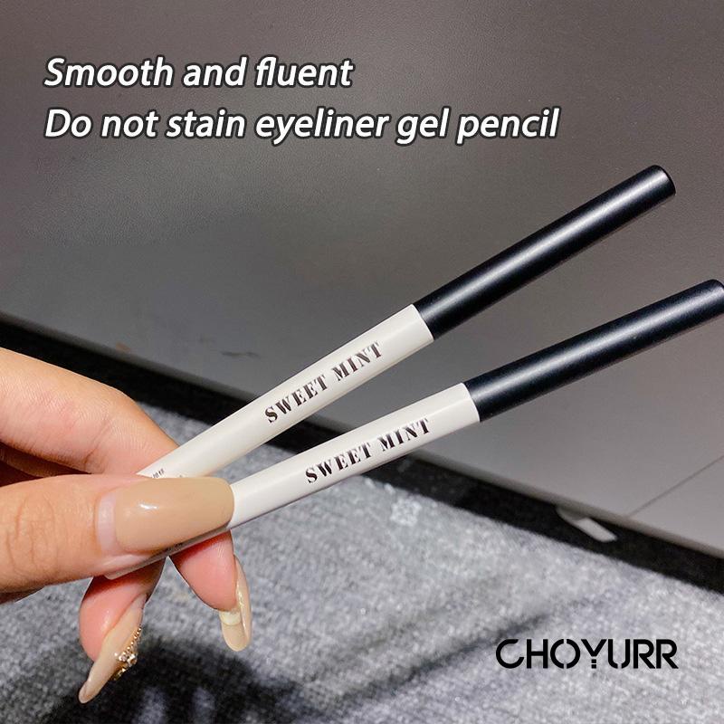 【COD】Eyeliner Gel Pen &amp; Lying Silkworm Natural Brightening Waterproof Smooth Eyeliner Eye Makeup Korean Original-CH