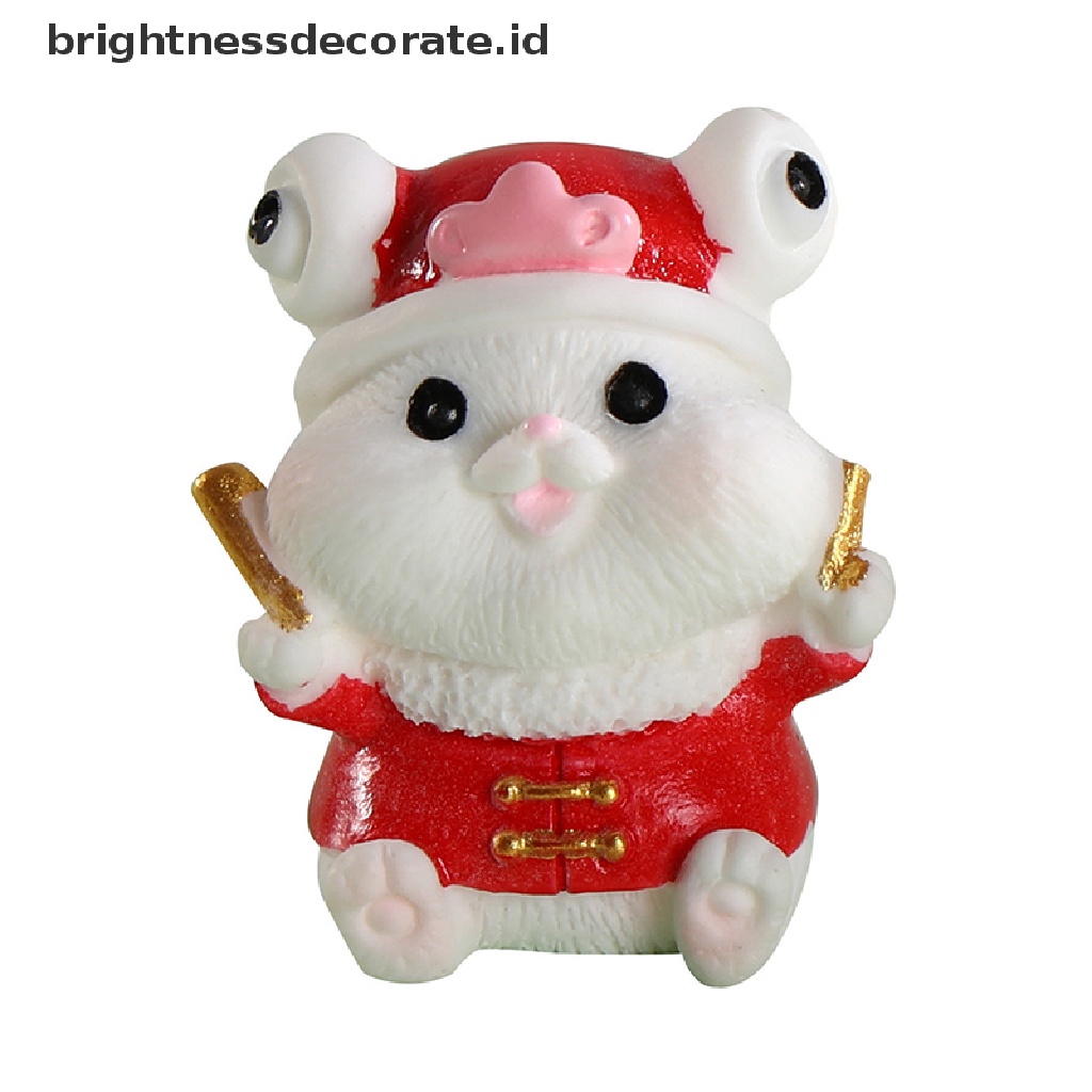 [Birth] 2023hiasan Kelinci Zodiak Kelinci Kecil Miniatur Kartun RabbitMicro Landscape Ornamen Untuk Dekorasi Rumah Animal New Year Room Decor [ID]