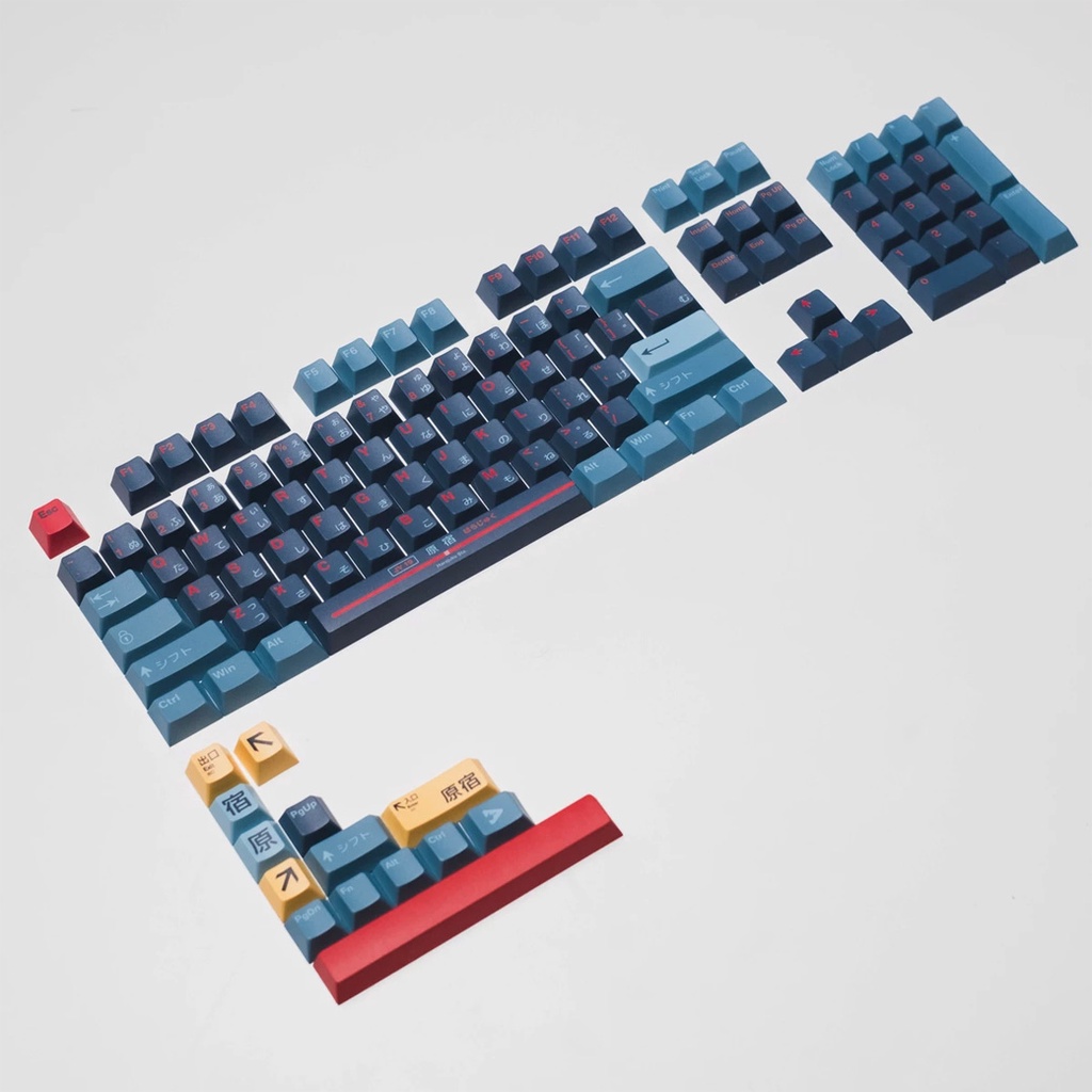 Press Play Harajuku Japanese Root PBT Keycaps 118 Set Cherry Profile