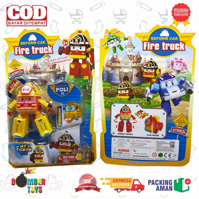 MAINAN ANAK COWO CEWE EDUKASI KREASI KADO ROBOT DEFORM IMPORT SNI UNIK