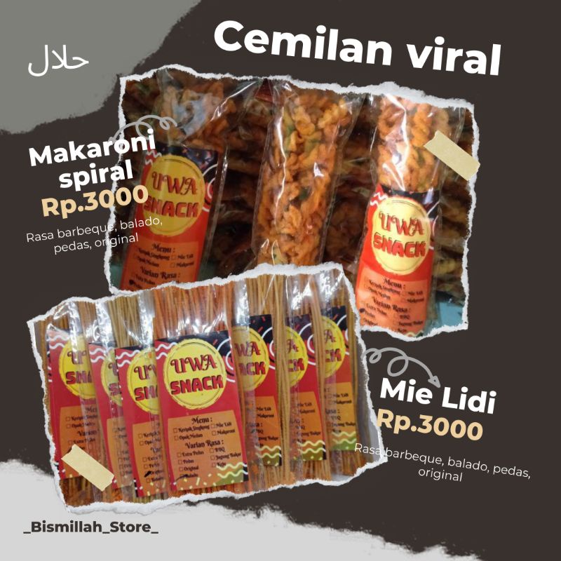 

makaroni spiral/mie lidi/cemilan