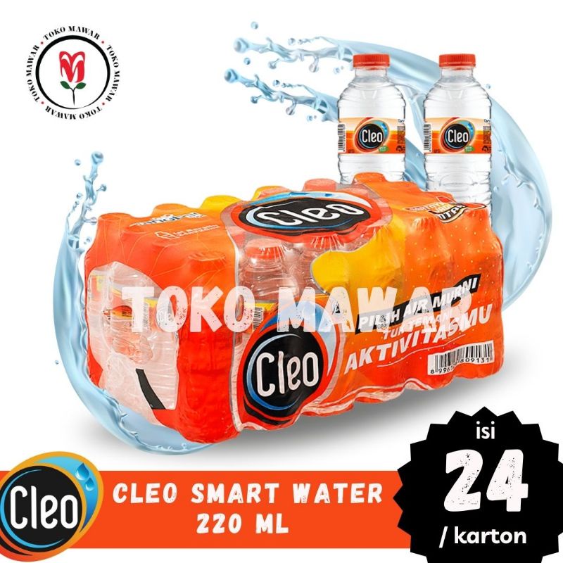 

Cleo Smart Water (Air Mineral) 220 ml isi 24 botol