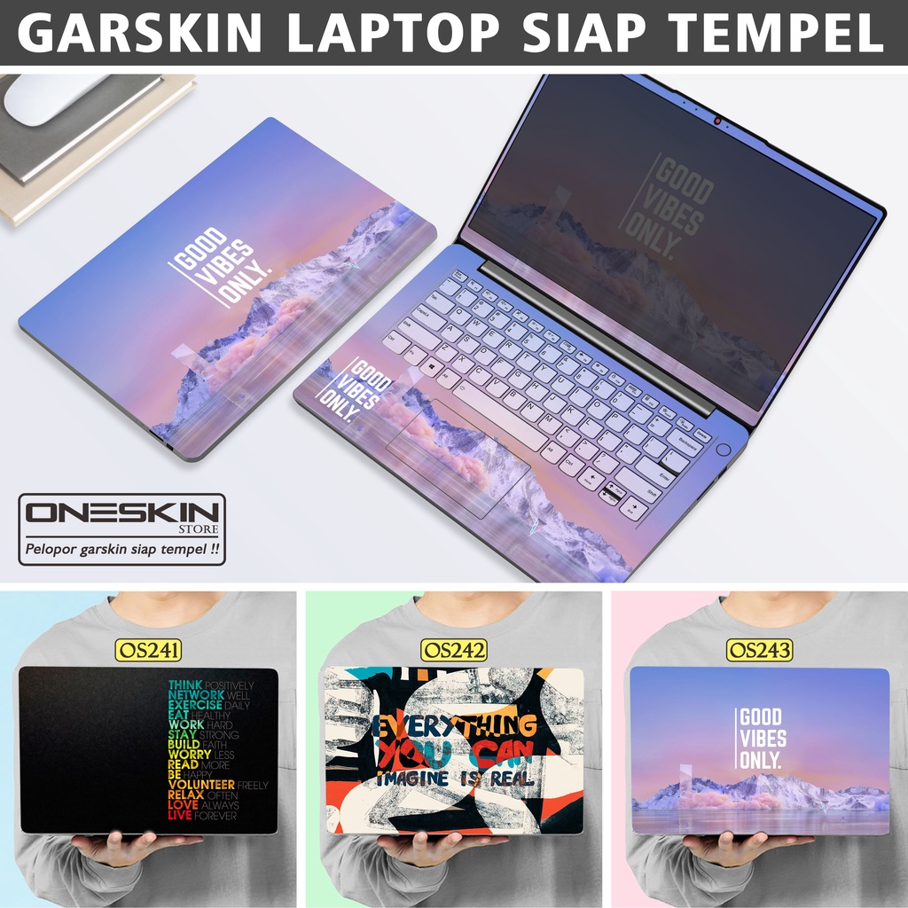 Garskin Sticker Laptop Protector Macbook Full Body Bottom Bezel Palmrest Skin Art Quote