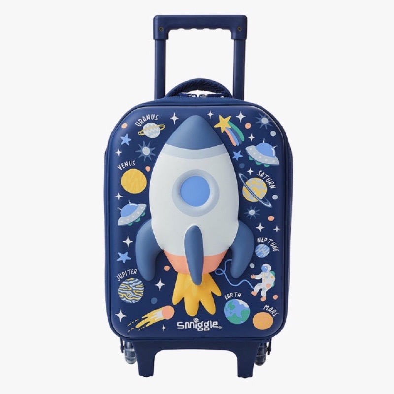 New Smiggle Sky Hi Junior Hardtop Trolley Bag Tas Koper Original Kidz Station