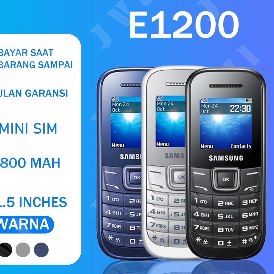 Model Baru Hp Samsung GSM GT-E1205/E1200 baru murah one SIM hp jadul bahasa indonesia