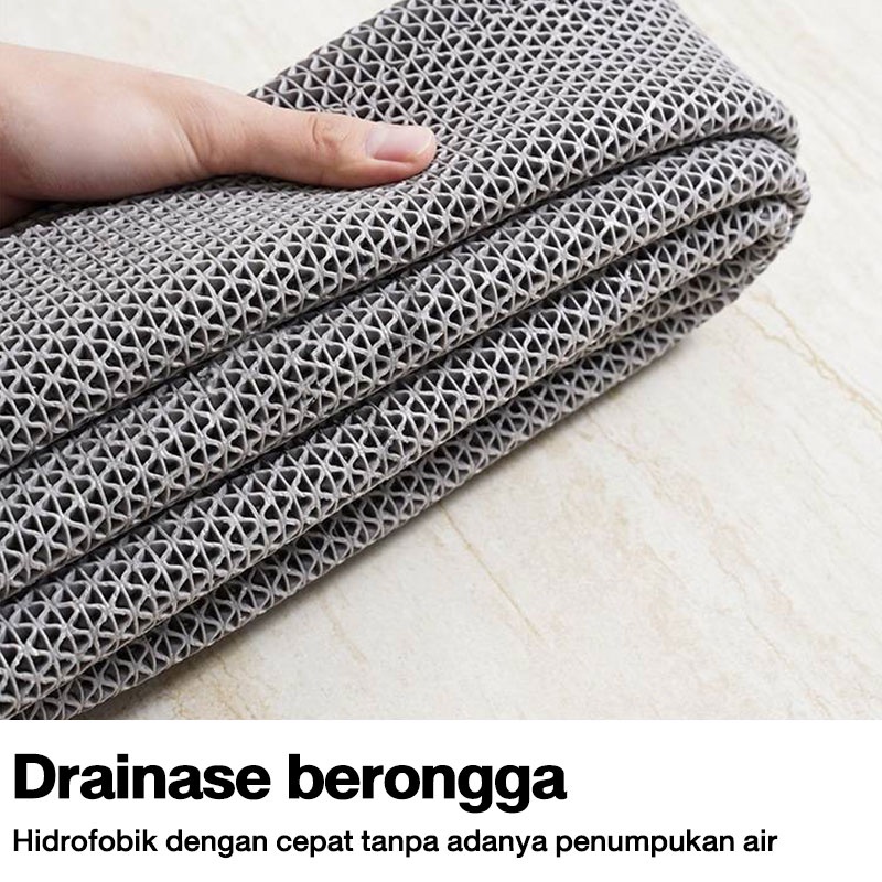 Keset karet anti selip bahan PVC tebal 4/6mm keset kamar mandi anti selip keset lantai kamar mandi keset anti slip berbagai ukuran