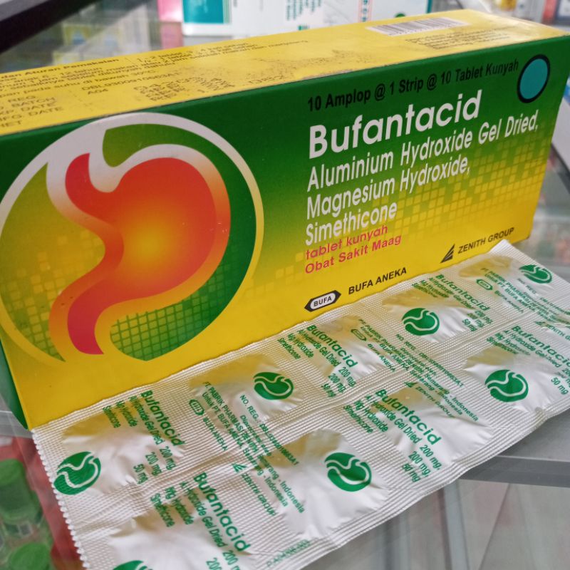 Jual BUFANTACID 1 STRIP 10 TABLET KUNYAH | Shopee Indonesia