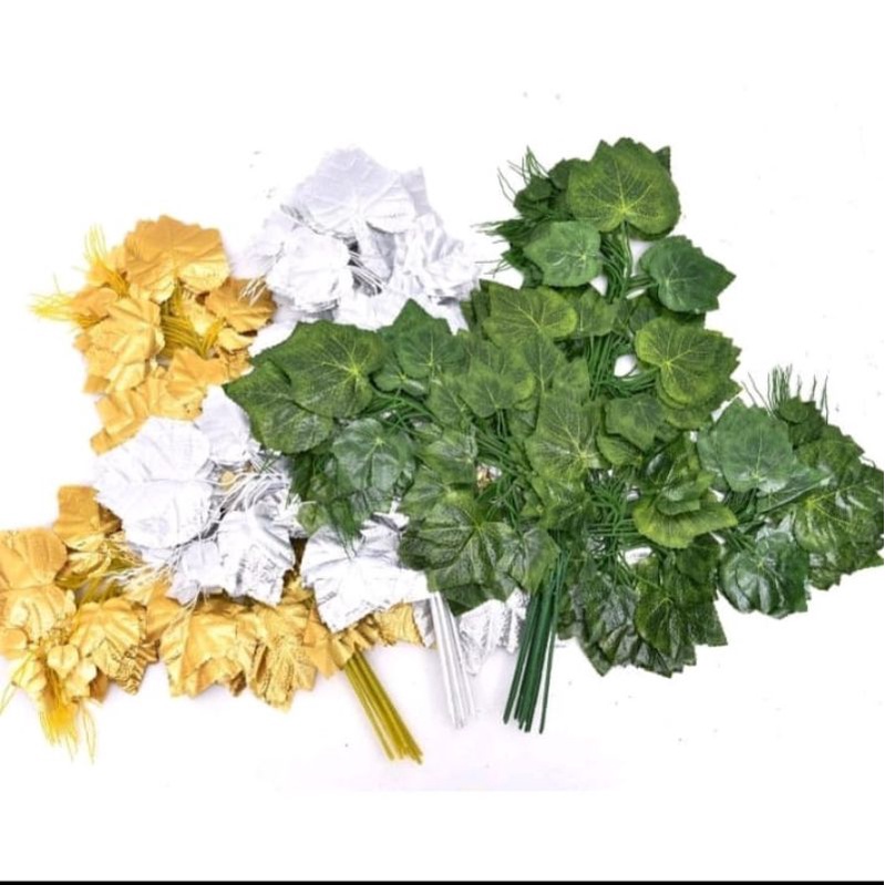 daun anggur tangkai artificial plastik dekorasi rumah pelaminan Akad Pesta Pernikahan Gebyok