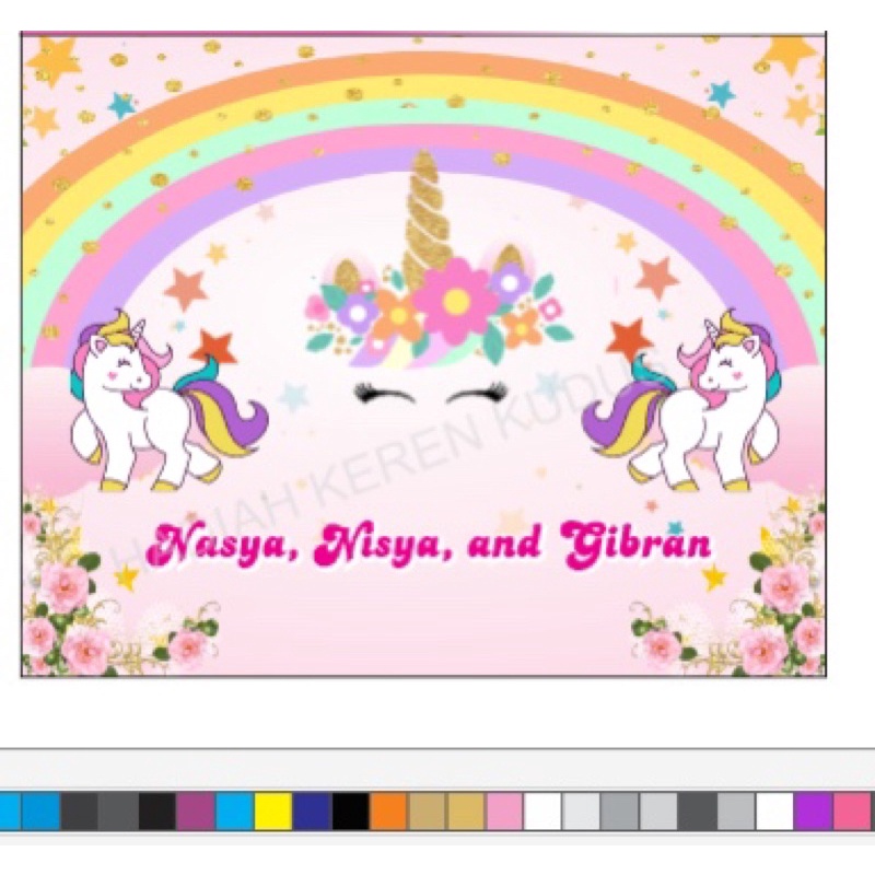 Banner ulang tahun / banner custom