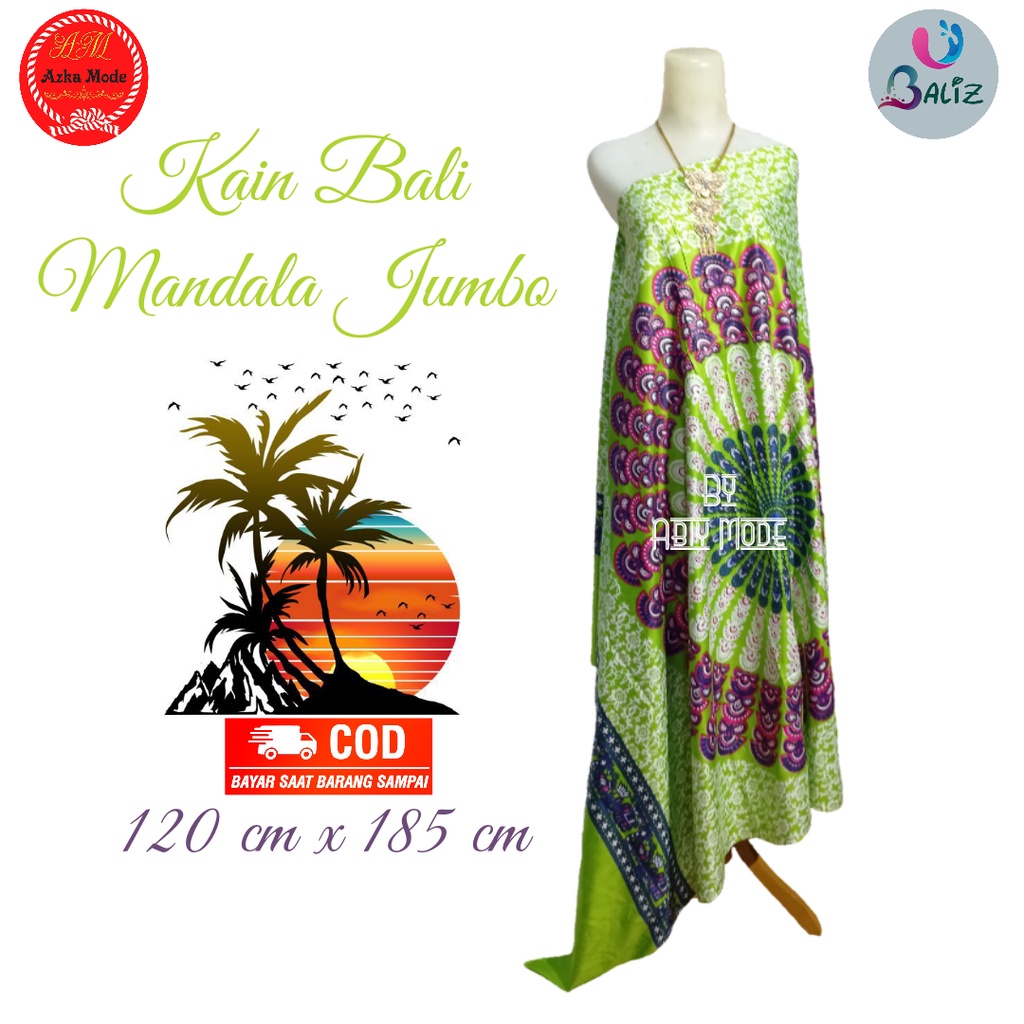 Kain Pantai Kain Bali Pantai - Kain Bali Motif New Mandala Jumbo - Sarung Pantai SEMBILAN MODE - Sarung Bali - Kain Pantai - Kain Katun Jepang - Kain Untuk Hiasan Dinding - Kain Untuk Plafon Mobil Truk Dan Mobil 3/4 Lainnya