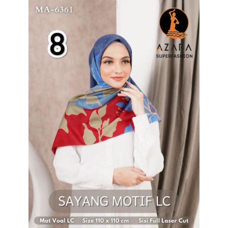 Jilbab segiempat AZARA SAYANG VOAL LC