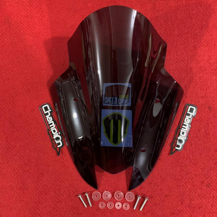 Windshield Visor Sectbill Model Tipe TDR Smoke Polos Yamaha NMAX Old