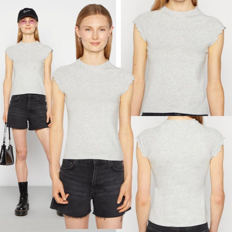 Weekday body fit basic t shirt Cotton