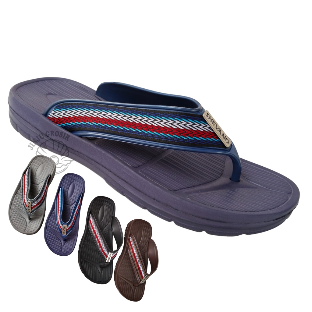 Sandal Pria Casual Sendal Jepit Laki Laki Remaja Cowok Dewasa Jumbo Ukuran Besar Big Size 39 40 41 4