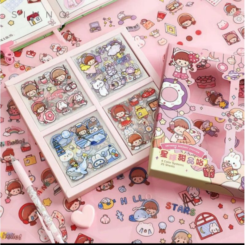 

Sticker Set Korea Kartun anak Lucu Viral , Sticker Momo kartun Korea Viral , Sticker Momo DIY Anti Air ( Tahan Air )