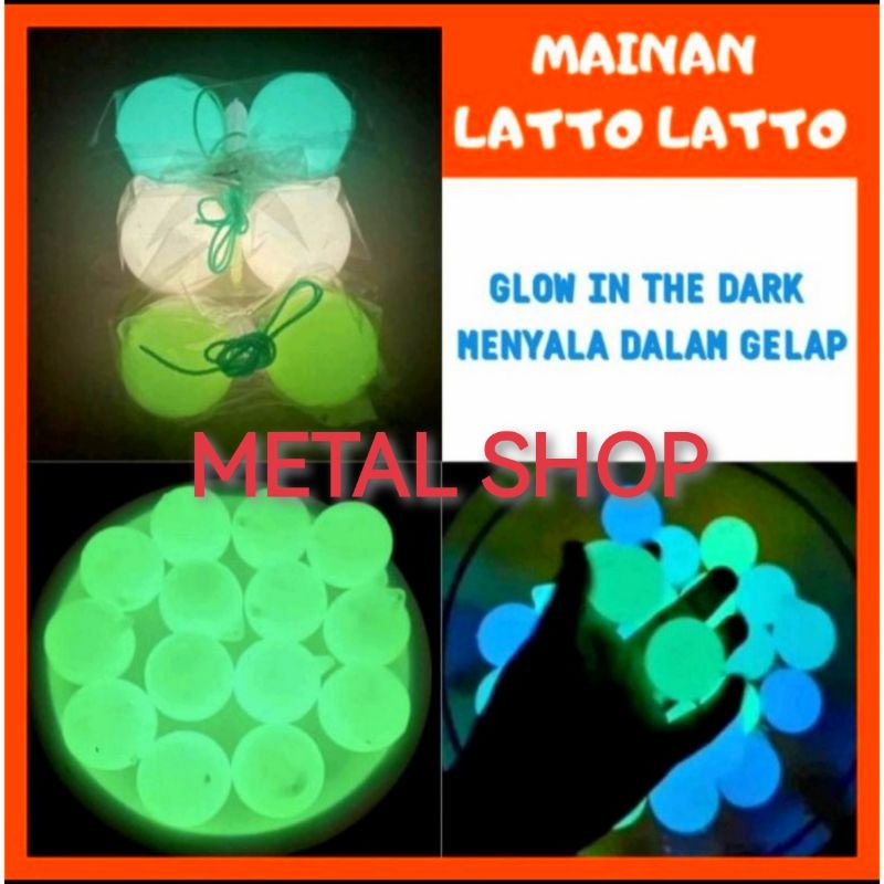 ETEK ETEK FOSFOR GLOW IN THE DARK UKURAN 4CM LOTTO LOTTO VIRAL