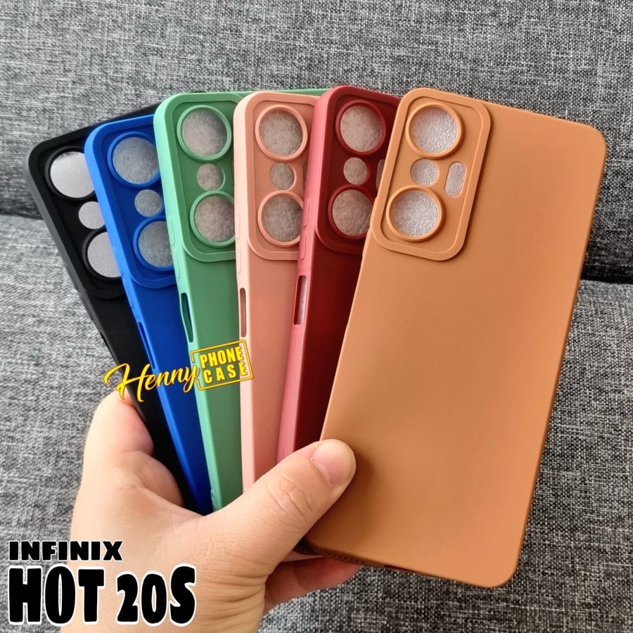 INFINIX HOT 20i HOT 20 5G HOT 20S HOT 12i HOT 12 PRO CASE SOFTCASE PRO CAMERA SILIKON KARET CASING PROTECT CAMERA COVER PELINDUNG KAMERA  FULL COVER MATTE EDGE CAMERA