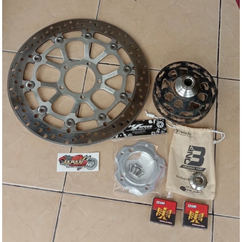DISC BREMBO DUCATI EVO SILVER SET TROMOL, PLENDES, DAN BOSH PNP SHOCK NINJA